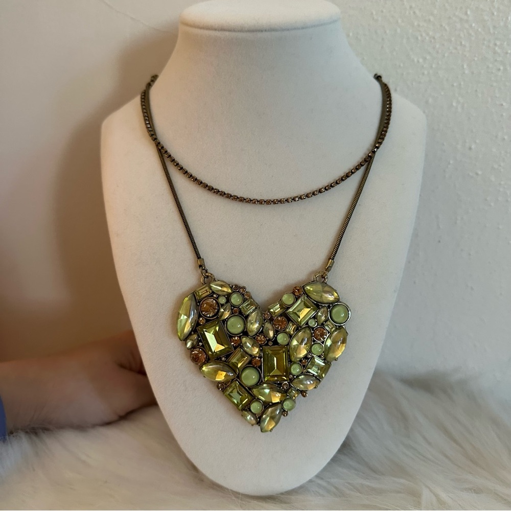 Betsey Johnson Gold Heart Pendant Necklace